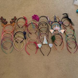 48 little girls headbands